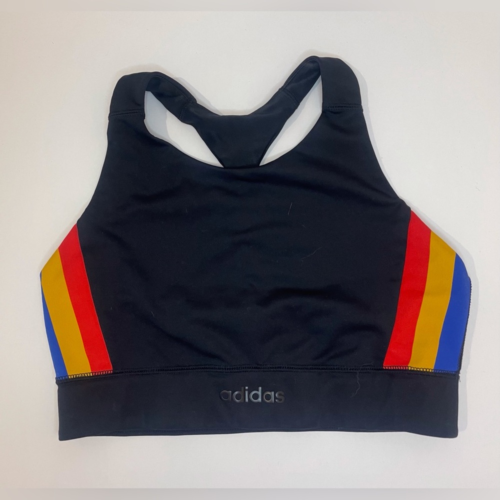 Adidas Women’s Side-Stripe Low-Impact Sports Bra‎ Size S